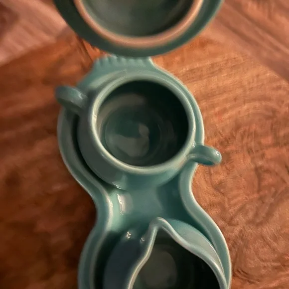 Fiesta Sugar Set with Tray, Breakfast Set, Fiestaware HLC Homer Laughlin,4pcset - Picture 3 of 6